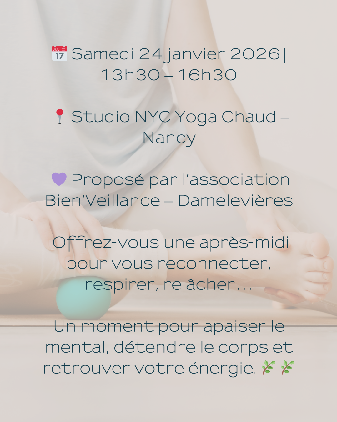  Atelier Bien-Être – Samedi 24 janvier 2026