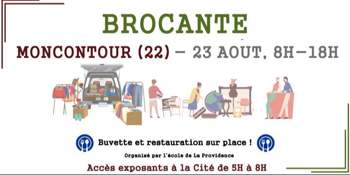 Brocante 2026               Moncontour de Bretagne