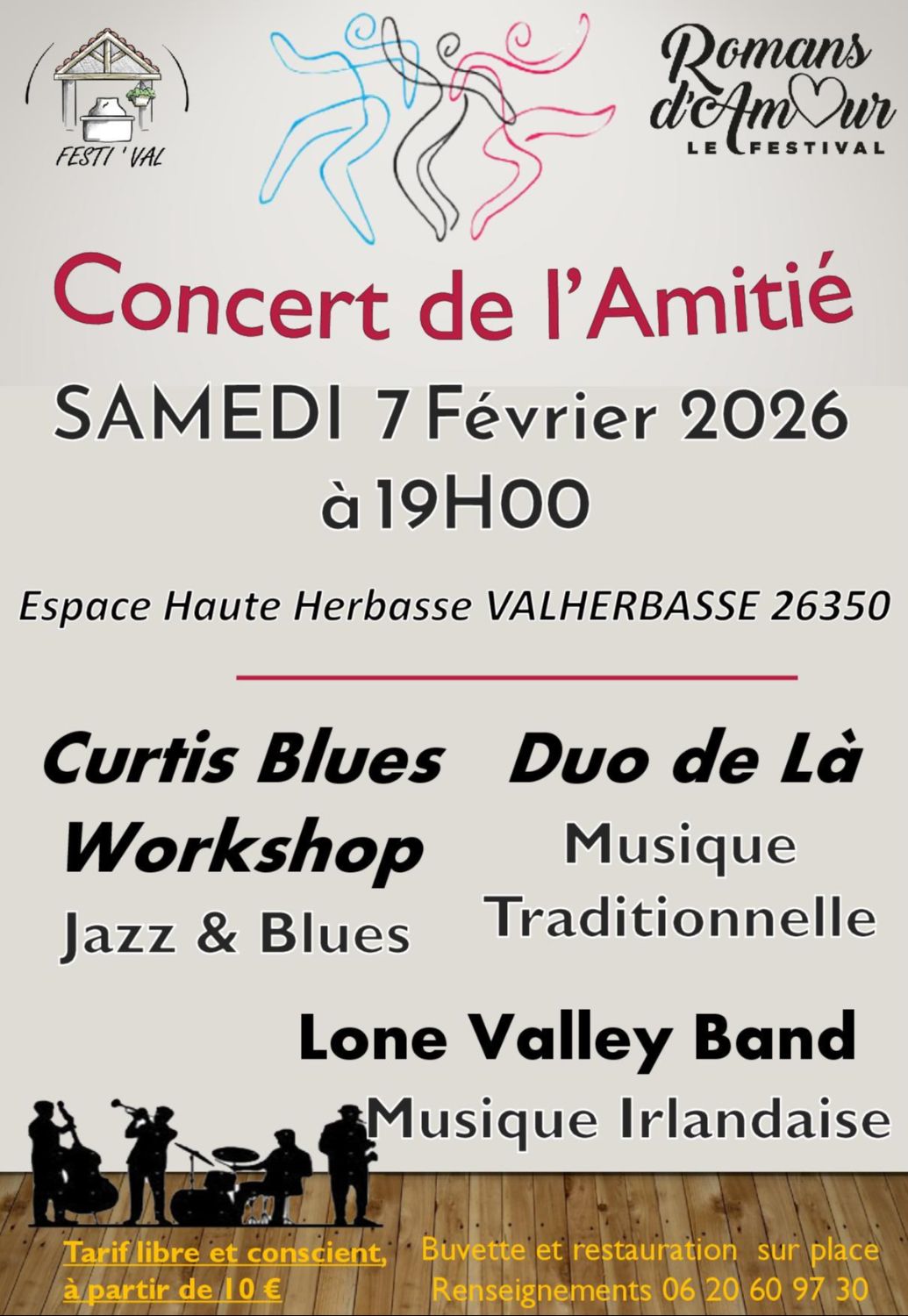 Concert de l'Amitié Festival Romans d'Amour