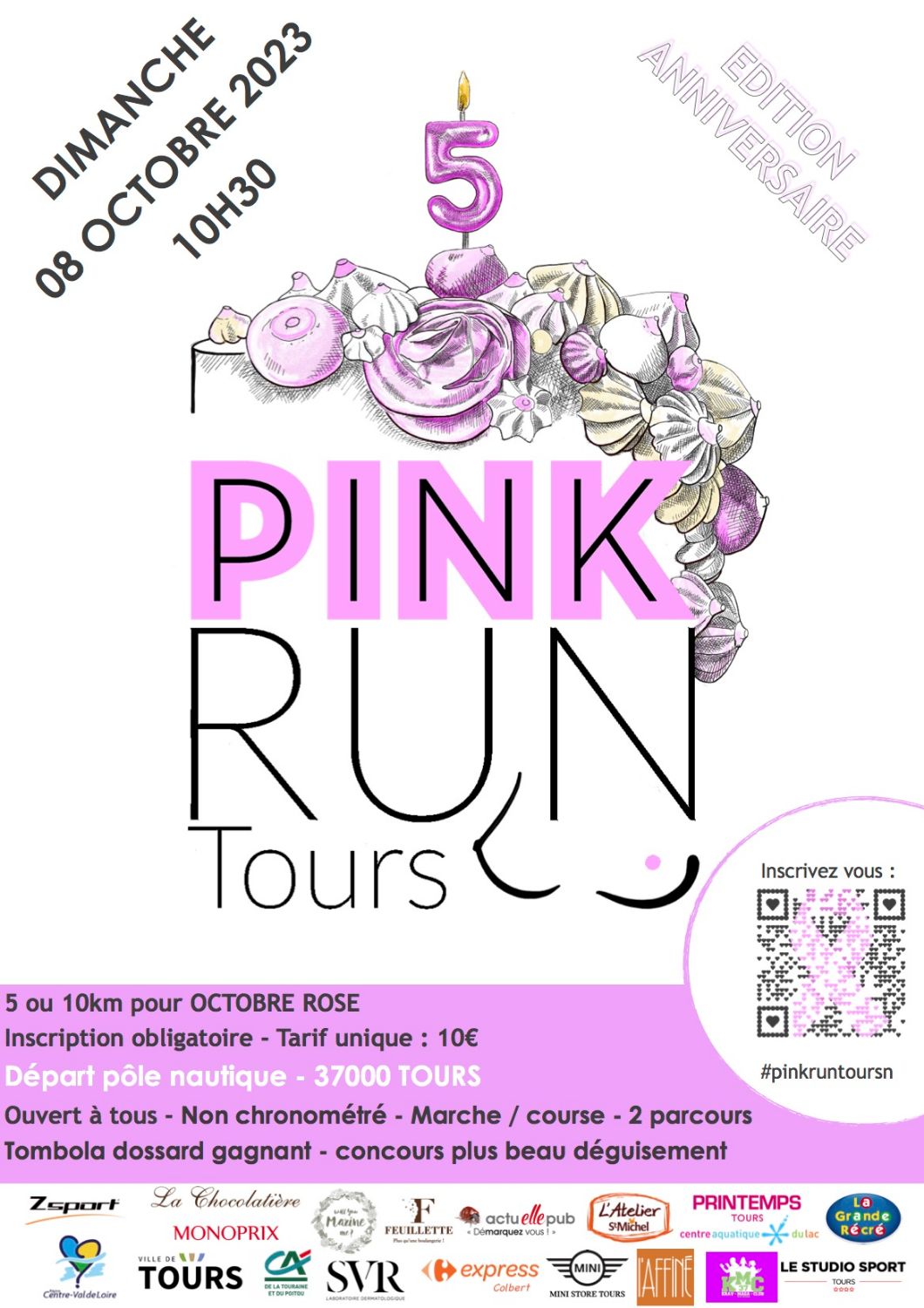Course Pink Run Tours'N 2023