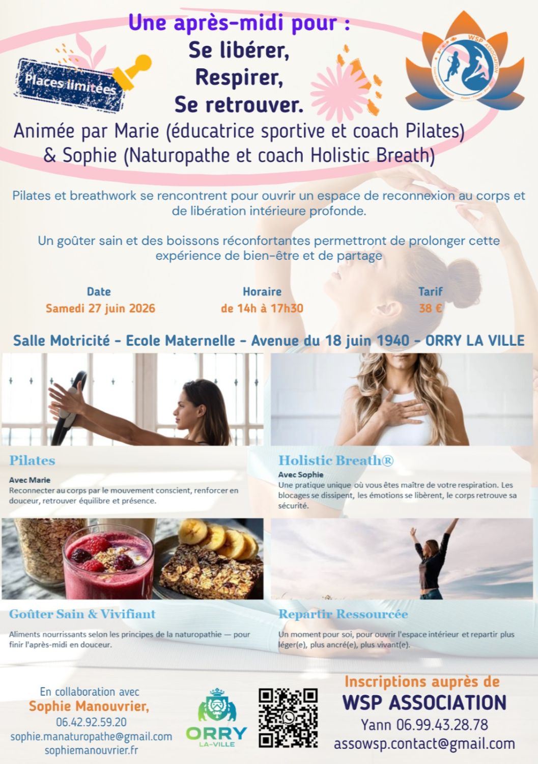 Atelier Bien-Etre : Pilates & Breathwork