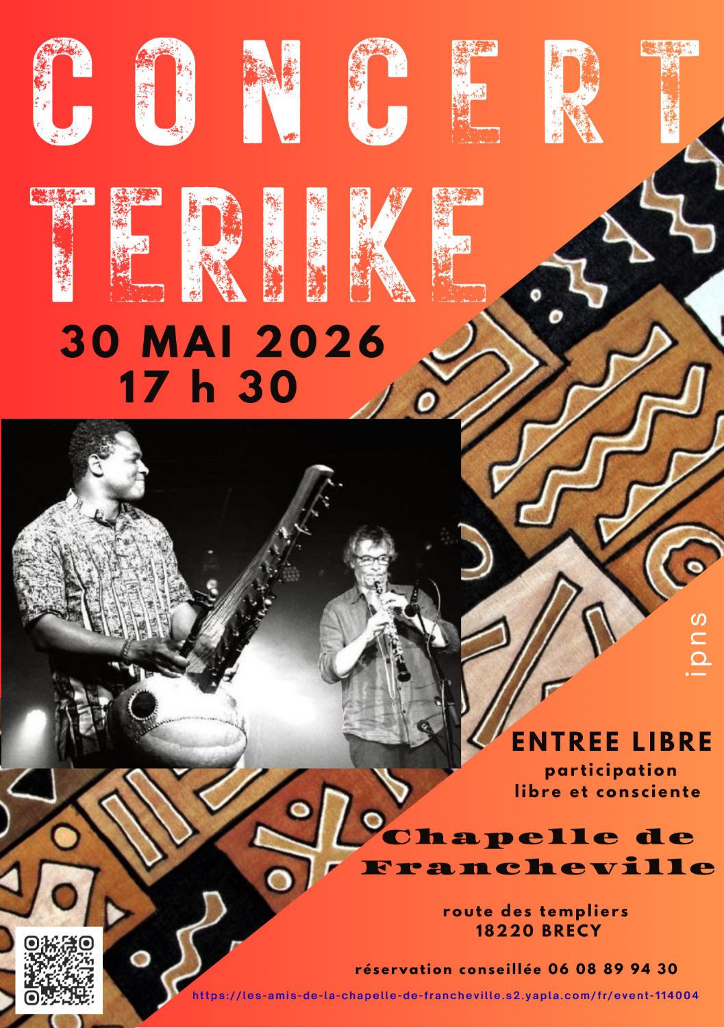 Concert TERIIKE à la Chapelle de Francheville
