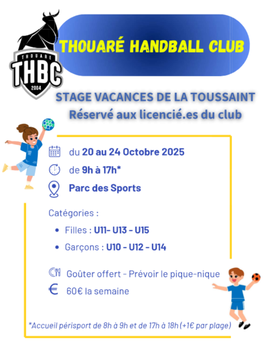 Stage de la Toussaint 2025