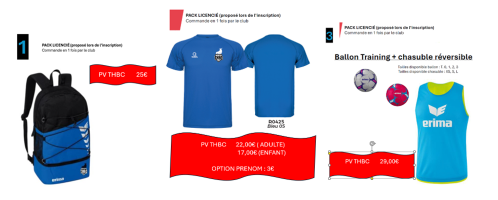 PACK LICENCE 2025 THBC