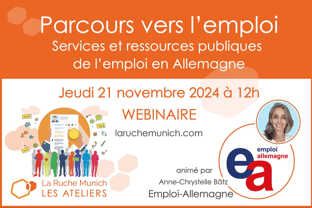 Webinaire : Parcours vers l'emploi avec Emploi Allemagne