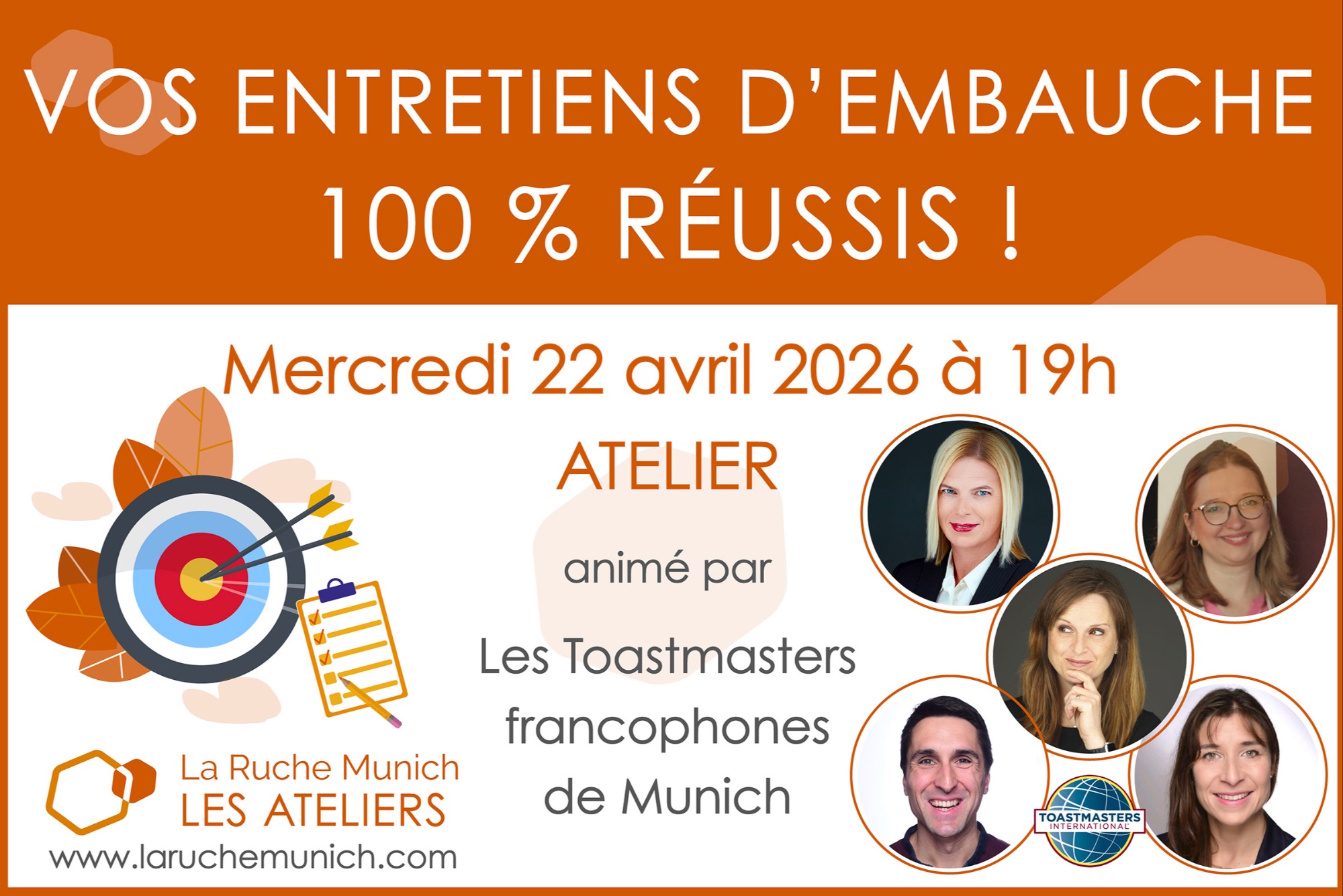 Atelier : Vos entretiens d’embauche 100 % réussis ! 
