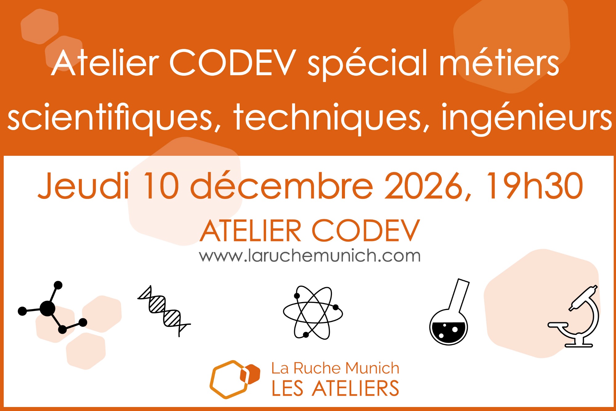 Atelier Codev : métiers scientifiques, techniques, ingénieurs