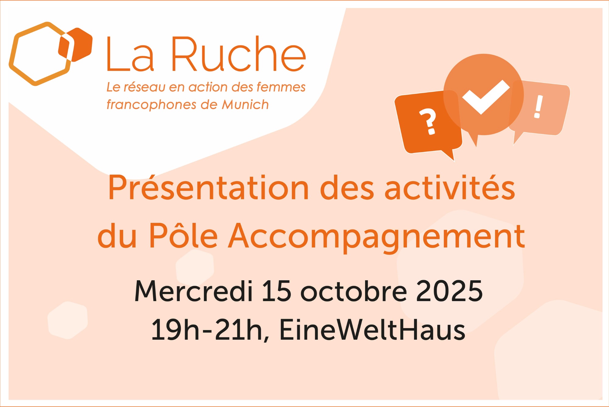 Présentation des activités du Pôle Accompagnement