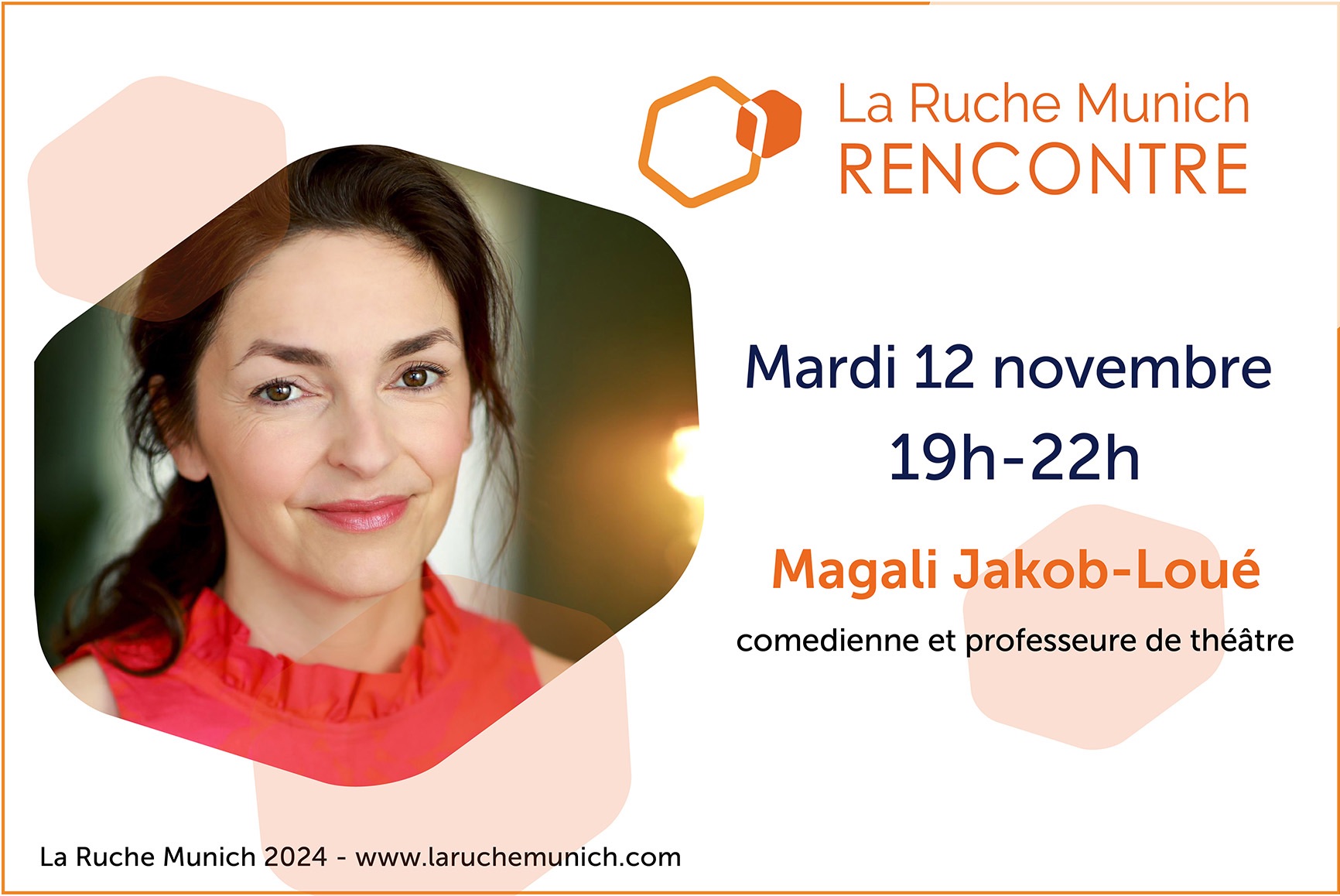 Soirée Rencontre-interview avec Magali Jakob-Loué, comédienne et professeure de théâtre