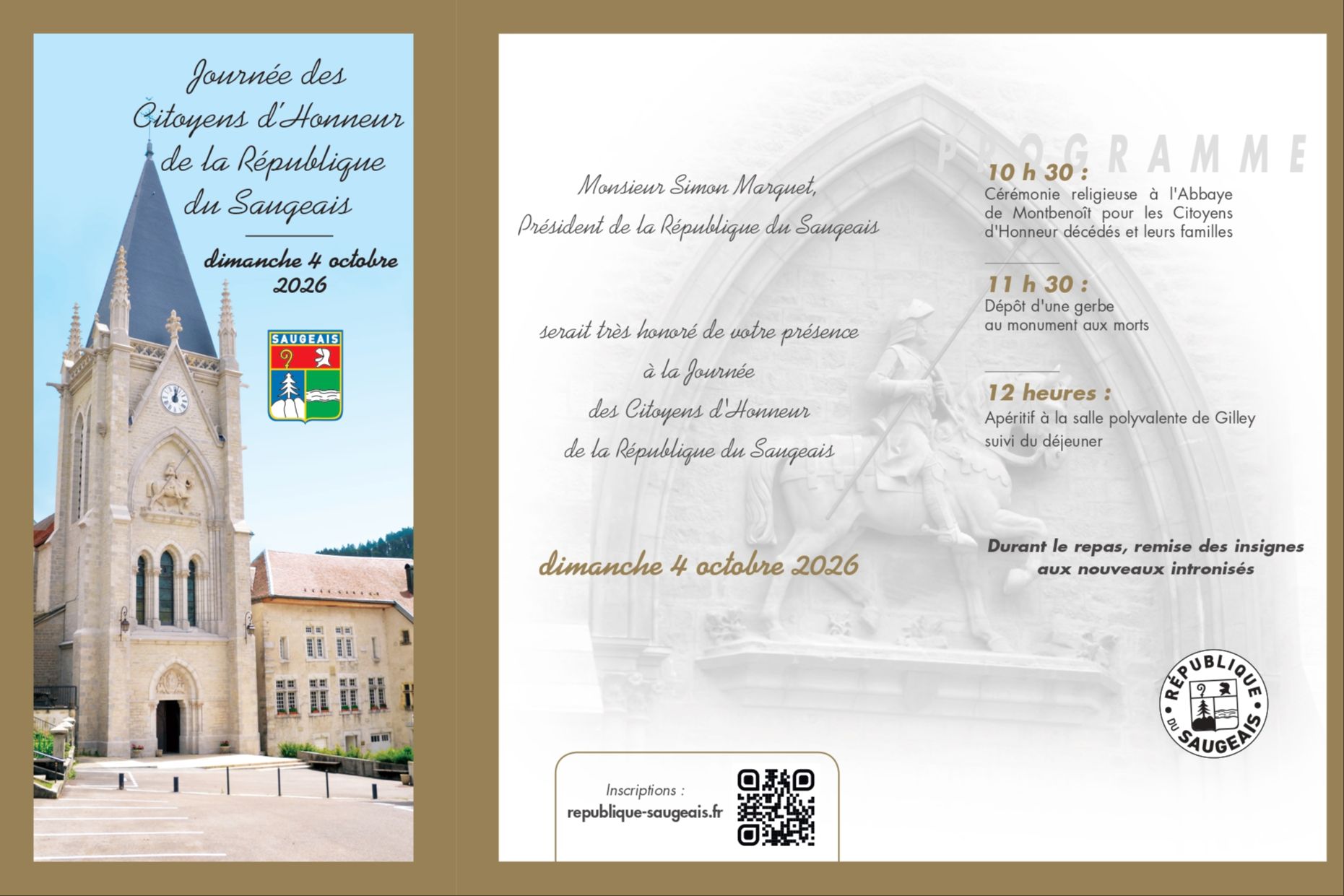 Journée Citoyens d'Honneur 2026