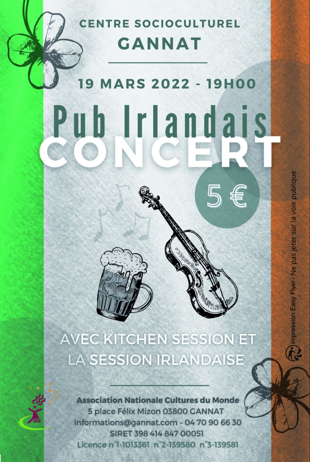 Pub irlandais, fête de la Saint Patrick