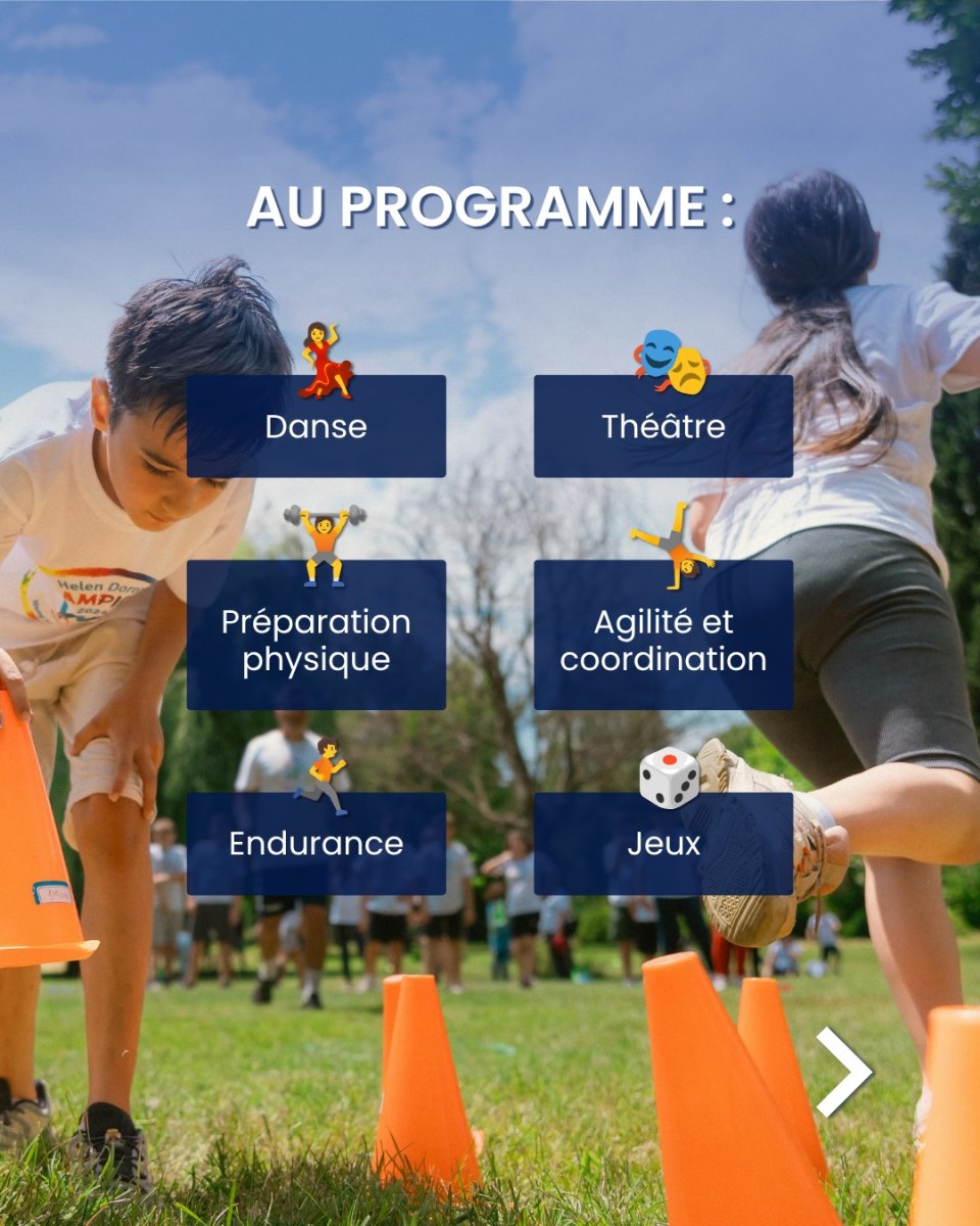 Nous vous proposons les activiés Danse Théatre Jeux  Préparation Physique Coordination Endurence