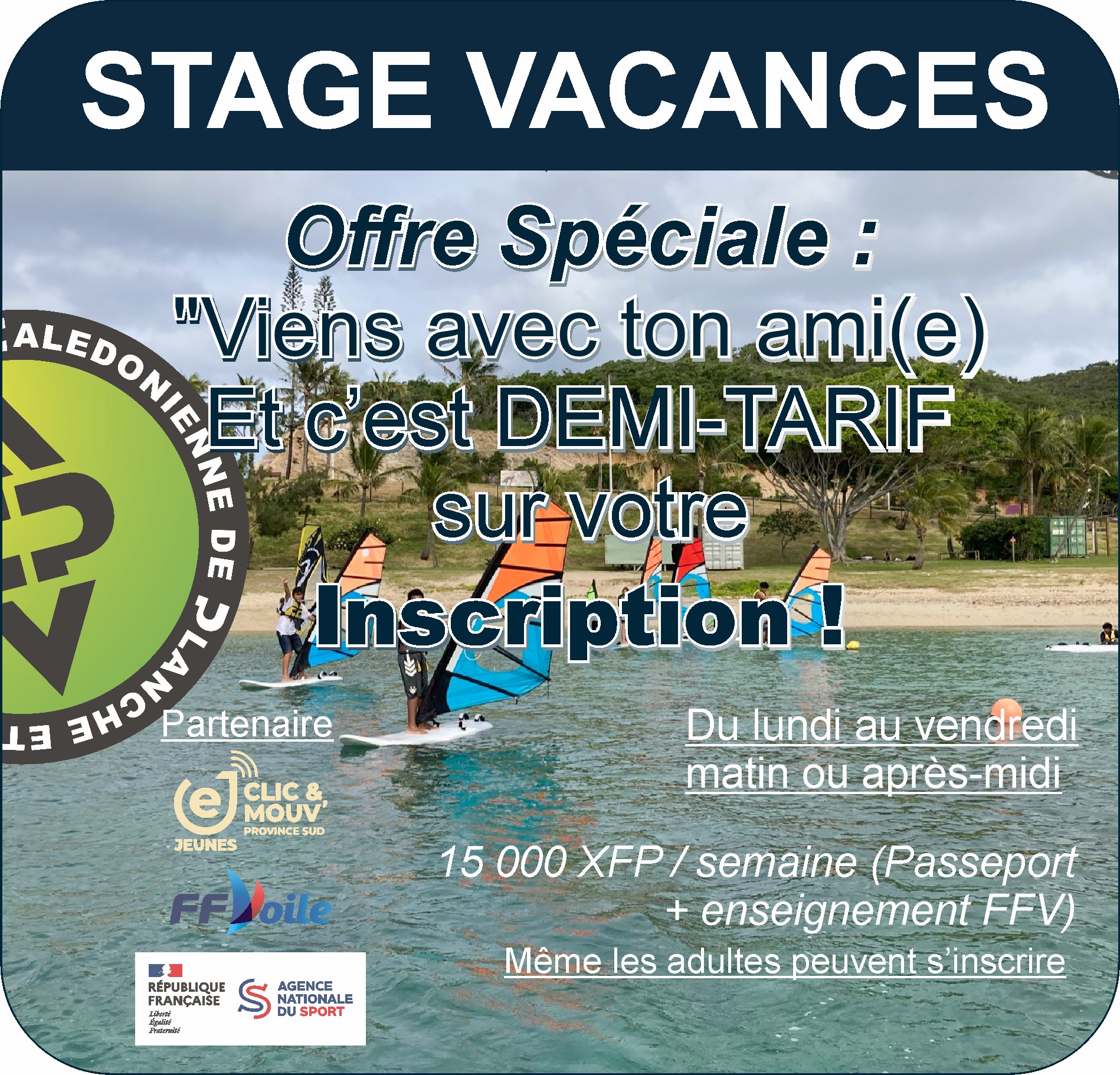 STAGES VACANCES - 8 AU 12 JUINL 2026 - MATIN