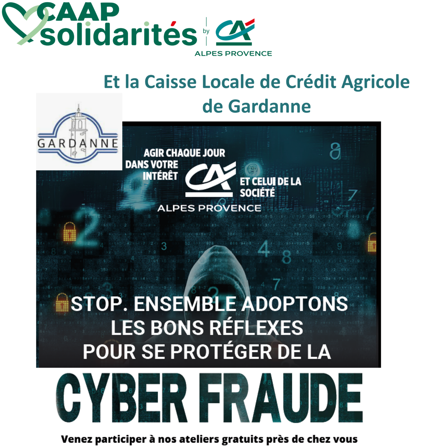 Atelier de prévention cyber fraude à la Cité Administrative de Gardanne