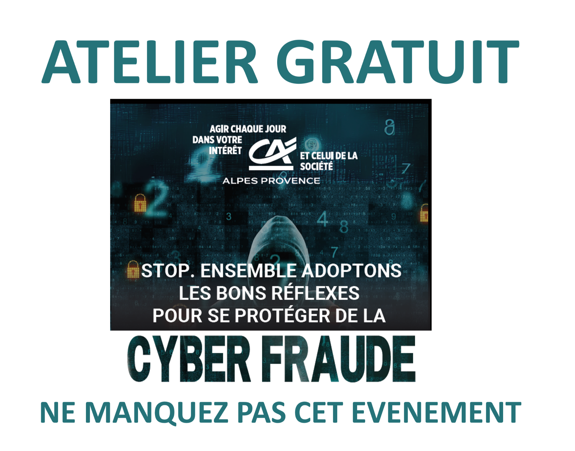 Atelier prévention cyber fraude : Cercle Républicain Salle de l'allé à Mazan