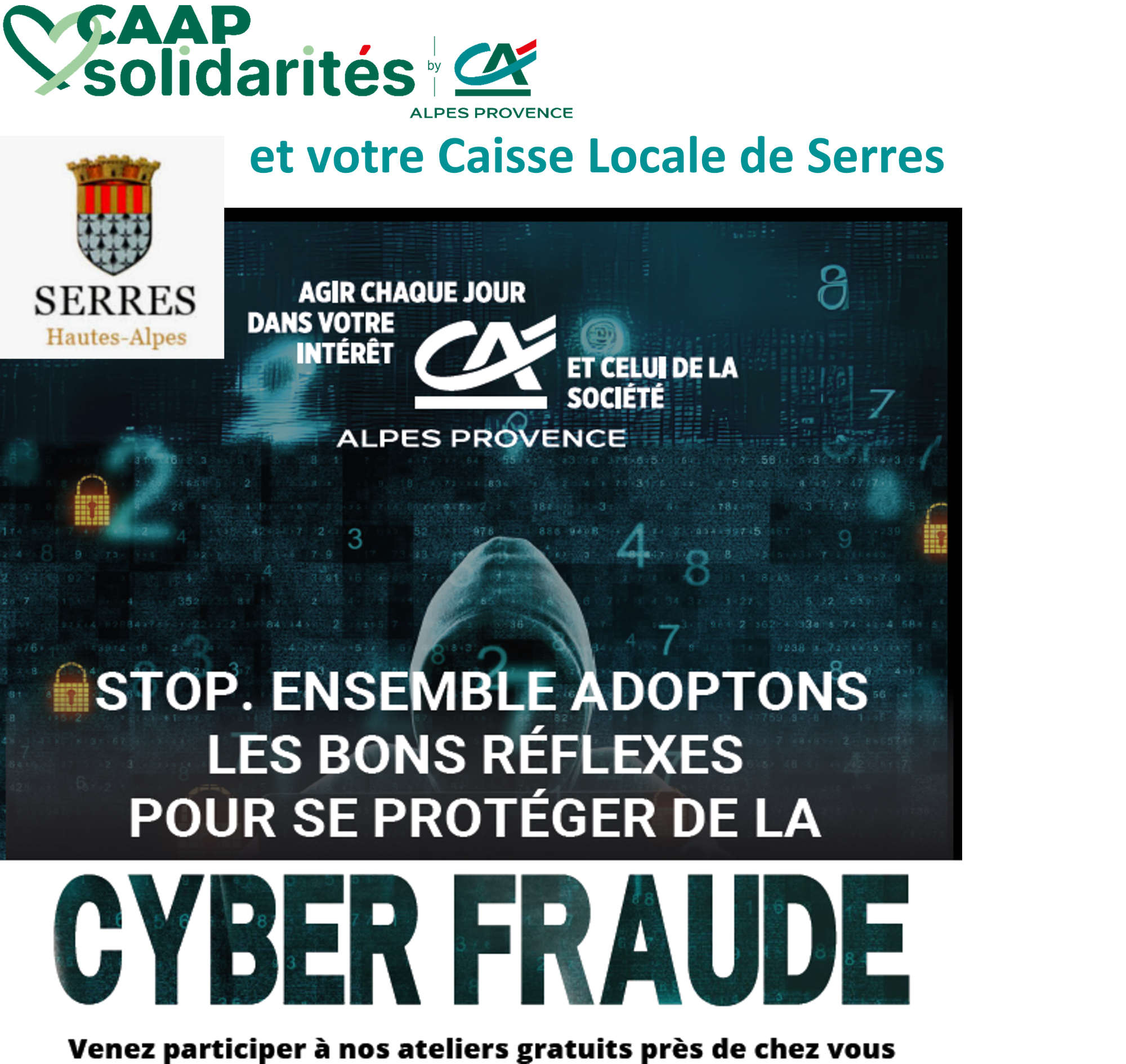 Atelier prévention Cyber fraude à Serres