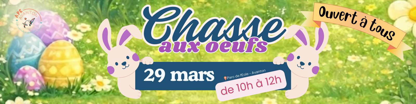 Chasse aux œufs | mars 2026
