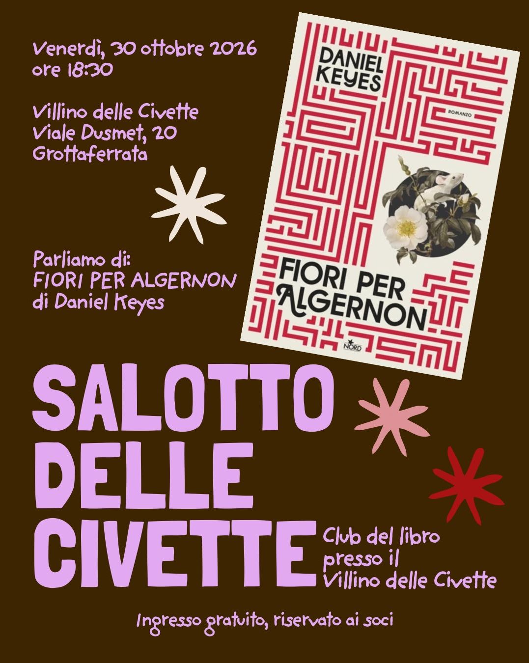 Salotto delle Civette - FIORI PER ALGERNON