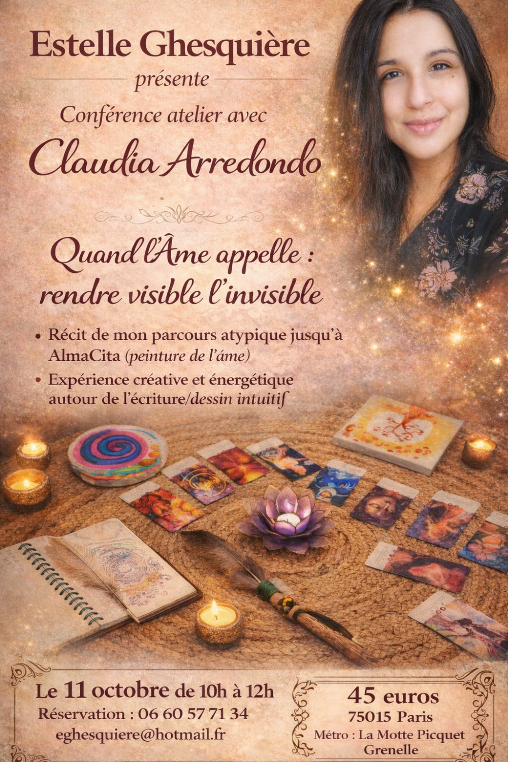 Conf’atelier avec Claudia Arredondo à Paris