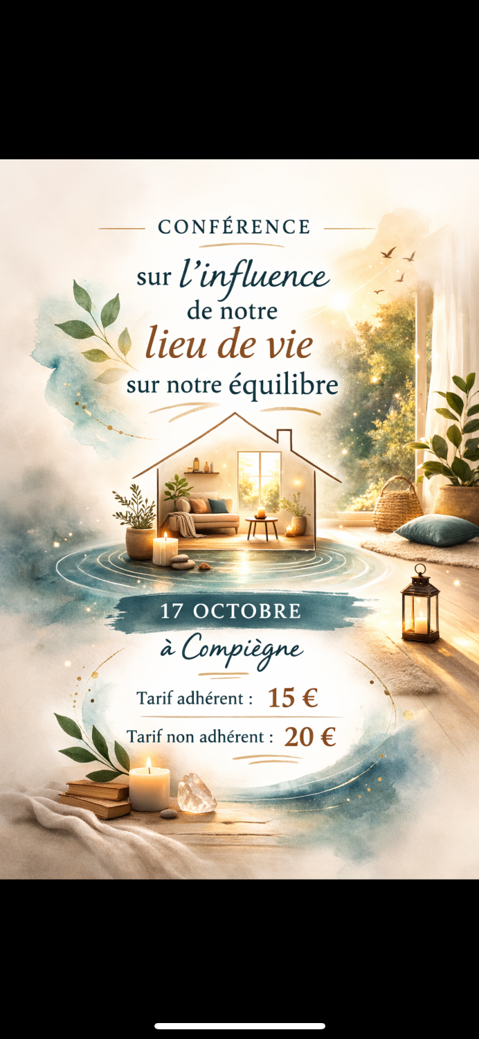 Conférence sur l’impact de notre lieu de vie sur notre équilibre à COMPIÈGNE