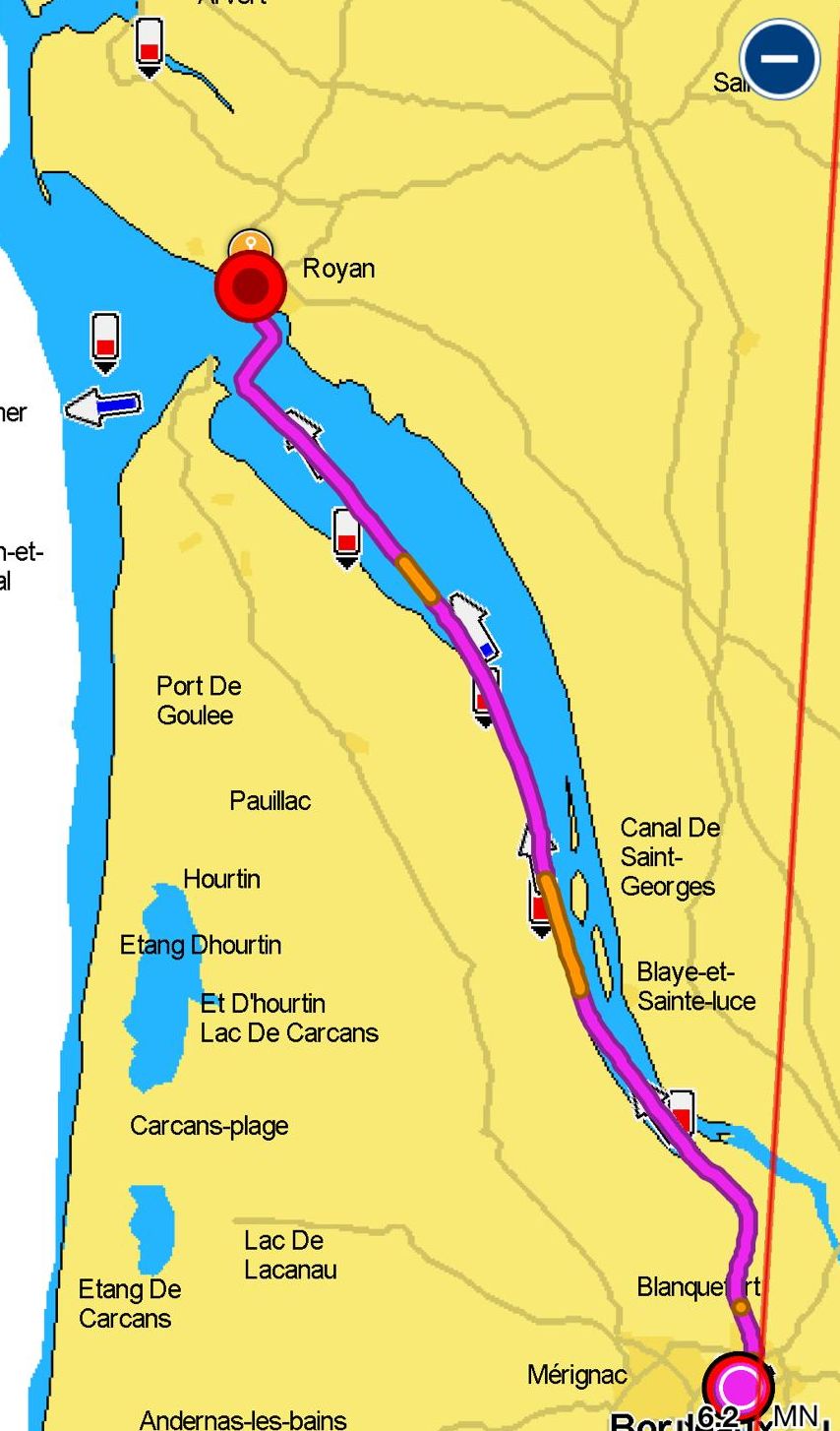 Navigation Bordeaux - Royan 19 au 21 avril - 3 jours