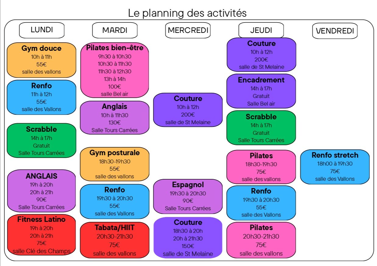 Inscriptions saison 2026-2027