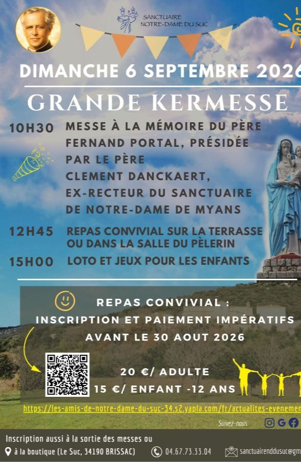 Inscription Repas Kermesse du 6 septembre 2026