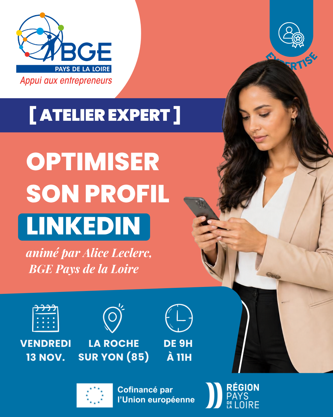 ATELIER EXPERT - Optimiser son profil LinkedIn (La Roche sur Yon)