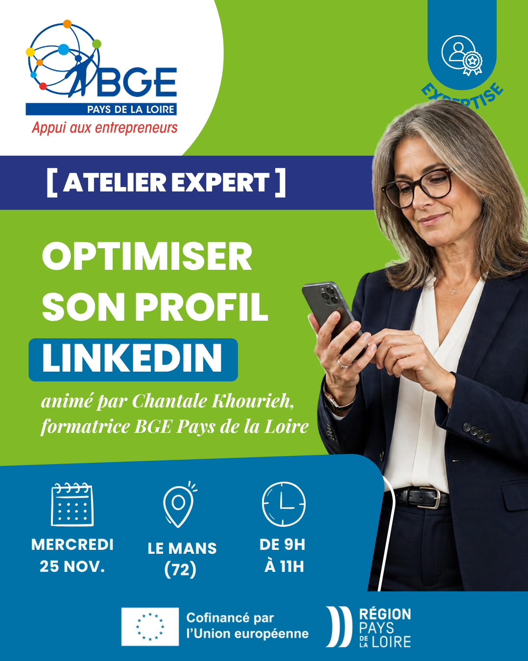 ATELIER EXPERT - Optimiser son profil LinkedIn (Le Mans)