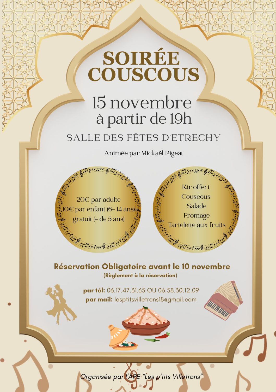 SOIREE COUSCOUS ETRECHY