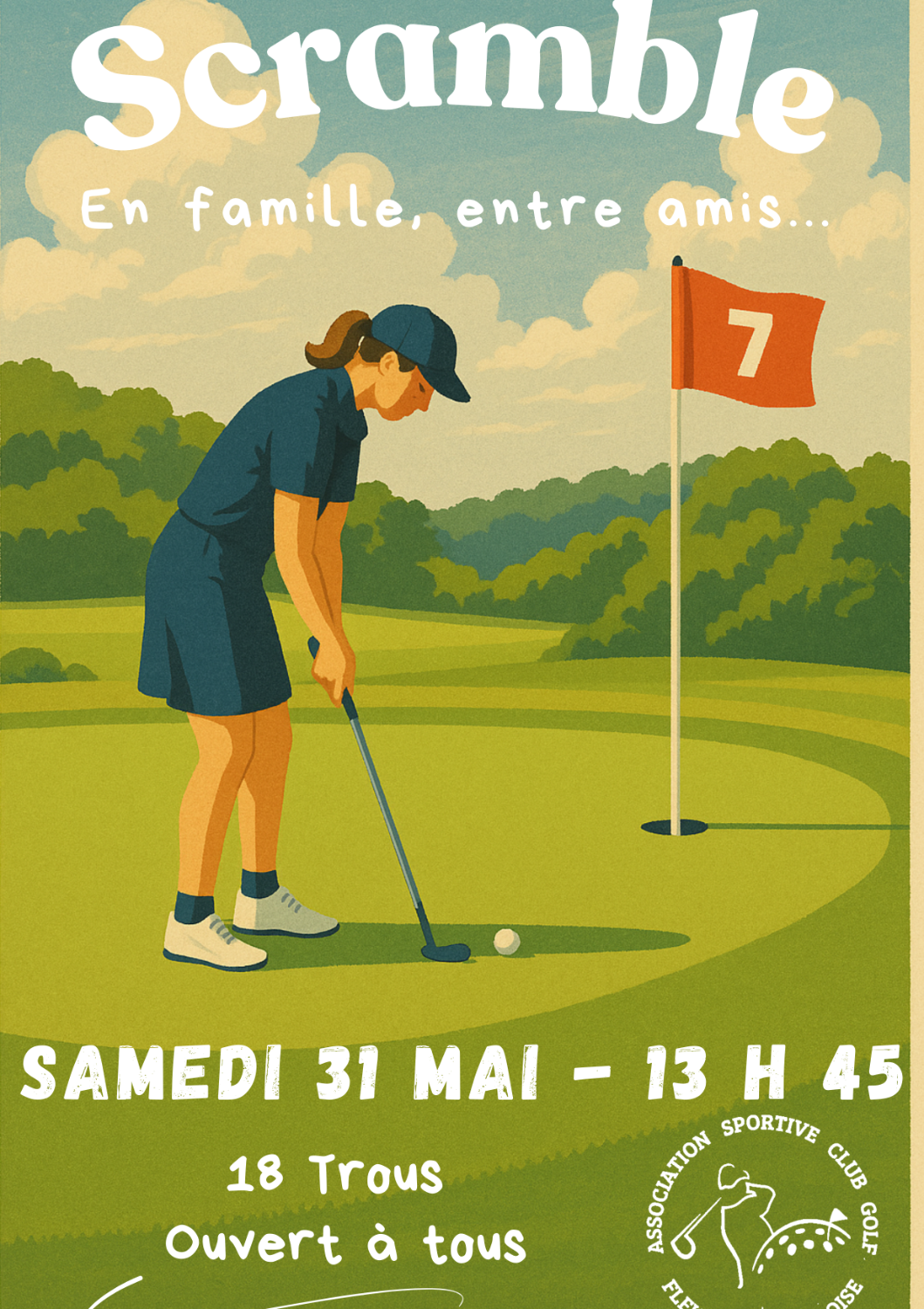 SCRAMBLE EN FAMILLE OU AMIS - 18 Trous