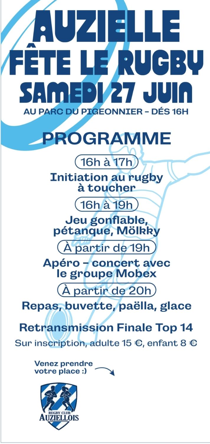 FETE DU RUGBY SAMEDI 27 JUIN 2026