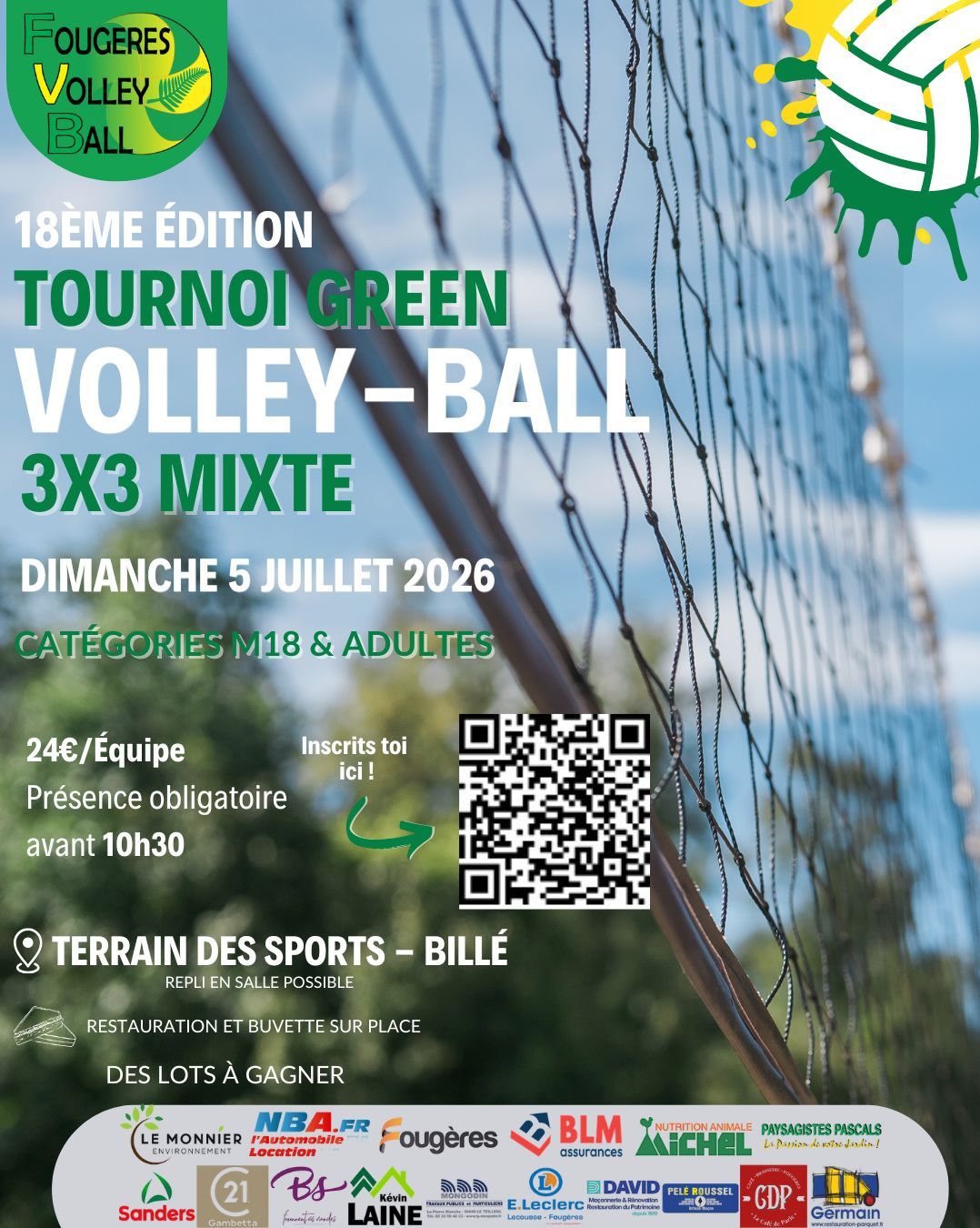 Tournoi Green - Fougères Volley