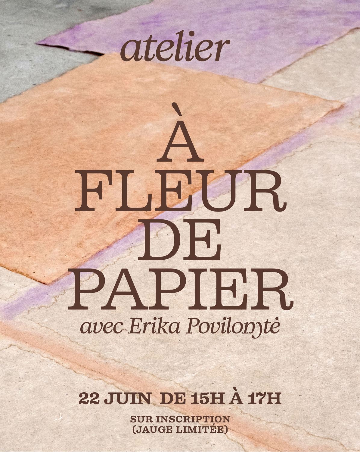 Atelier À fleur de papier