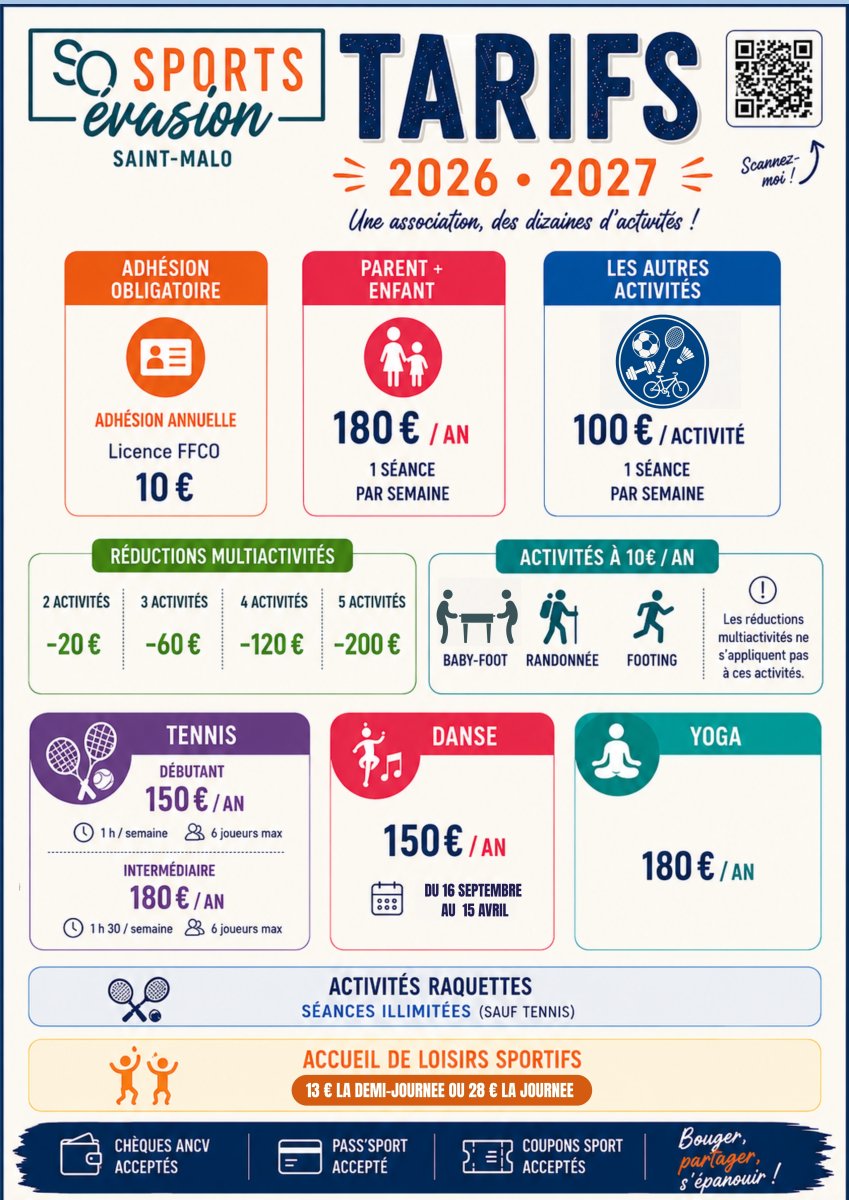 Calendrier activités
