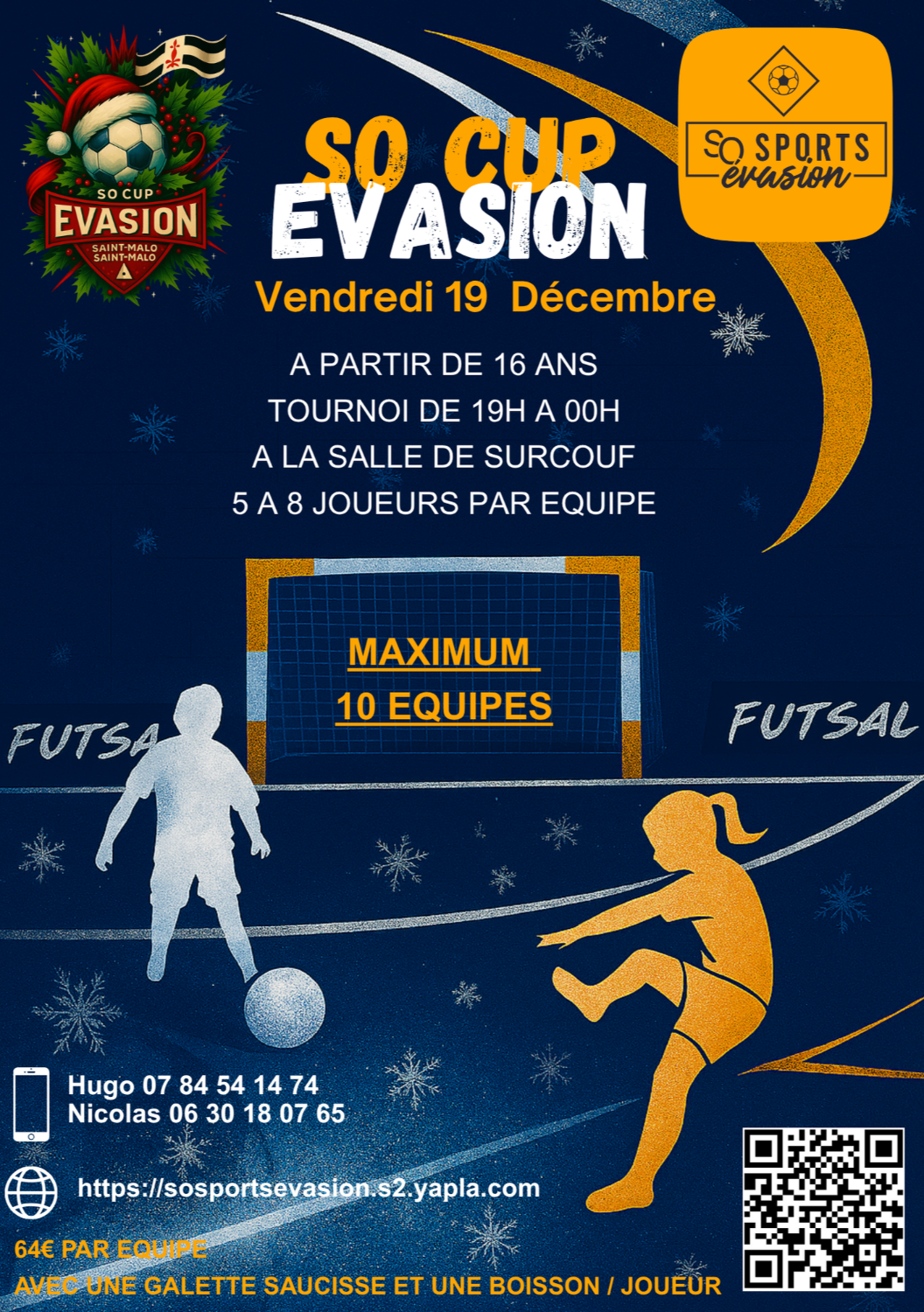 Soirée Futsal Loisirs So Cup Evasion 2025