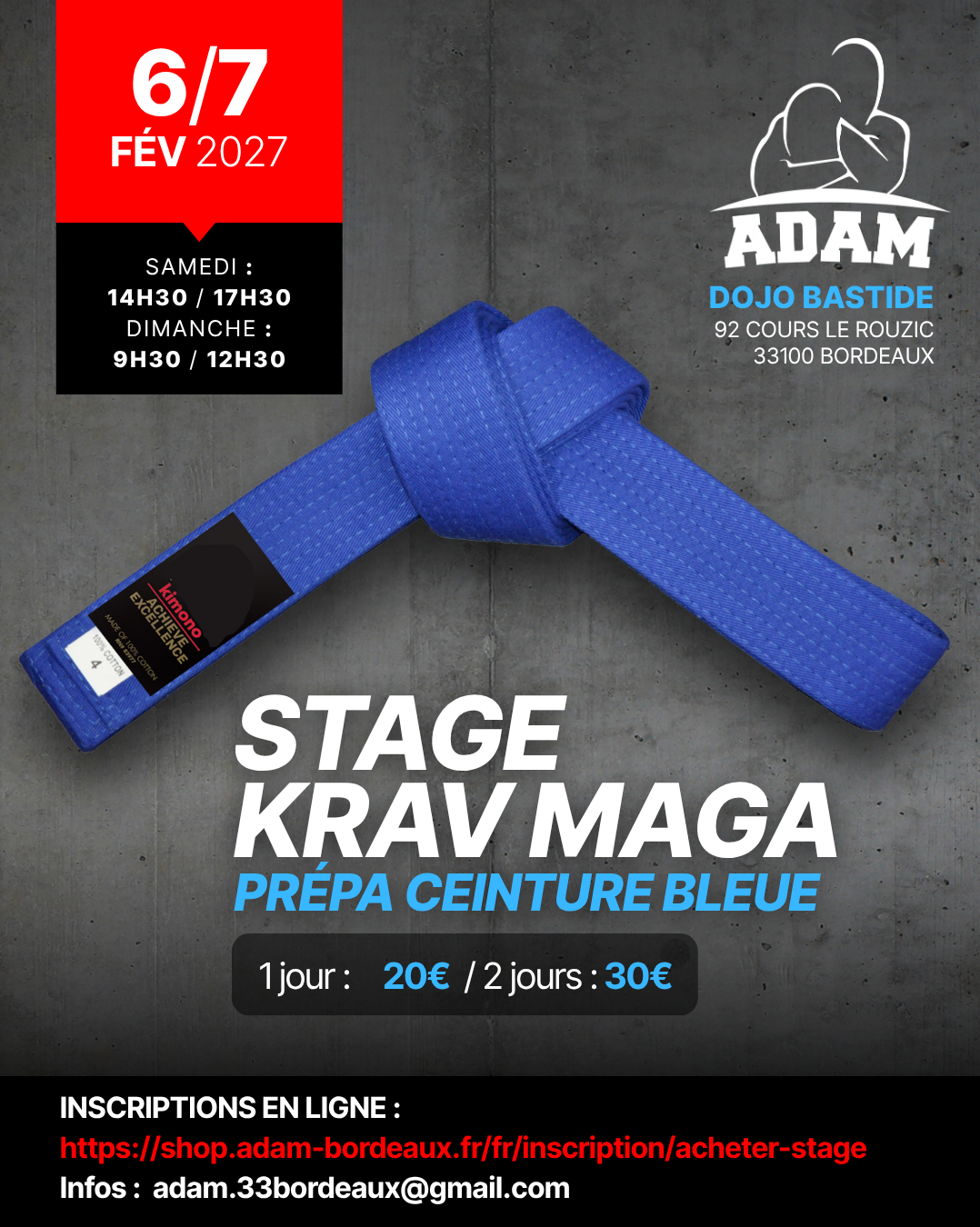 Stage Krav Maga - Prépa Bleue
