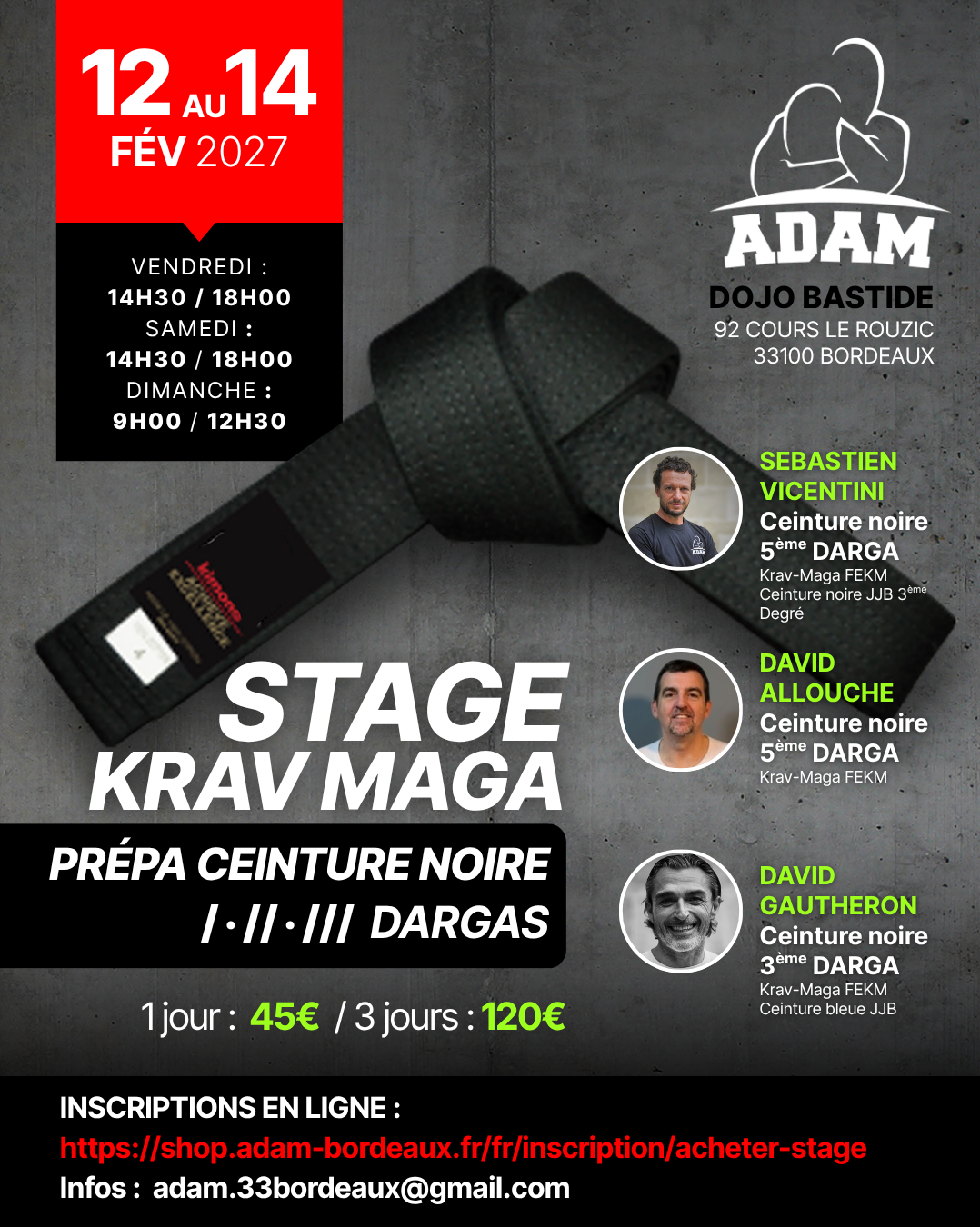 Stage Krav Maga - Prépa Noire