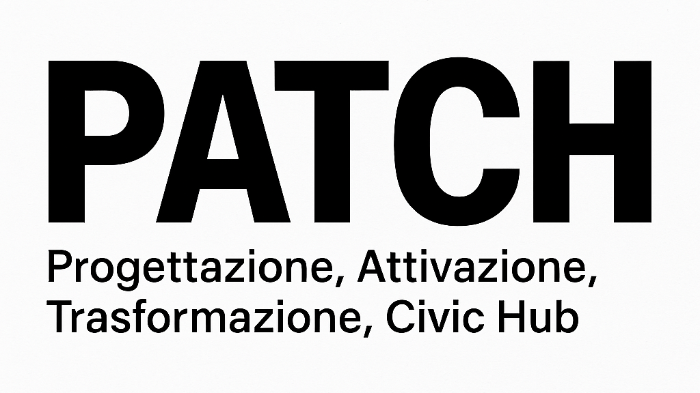 Logo PATCH-PROGETTAZIONE ATTIVAZIONE TRASFORMAZIONE CIVIC HUB ETS