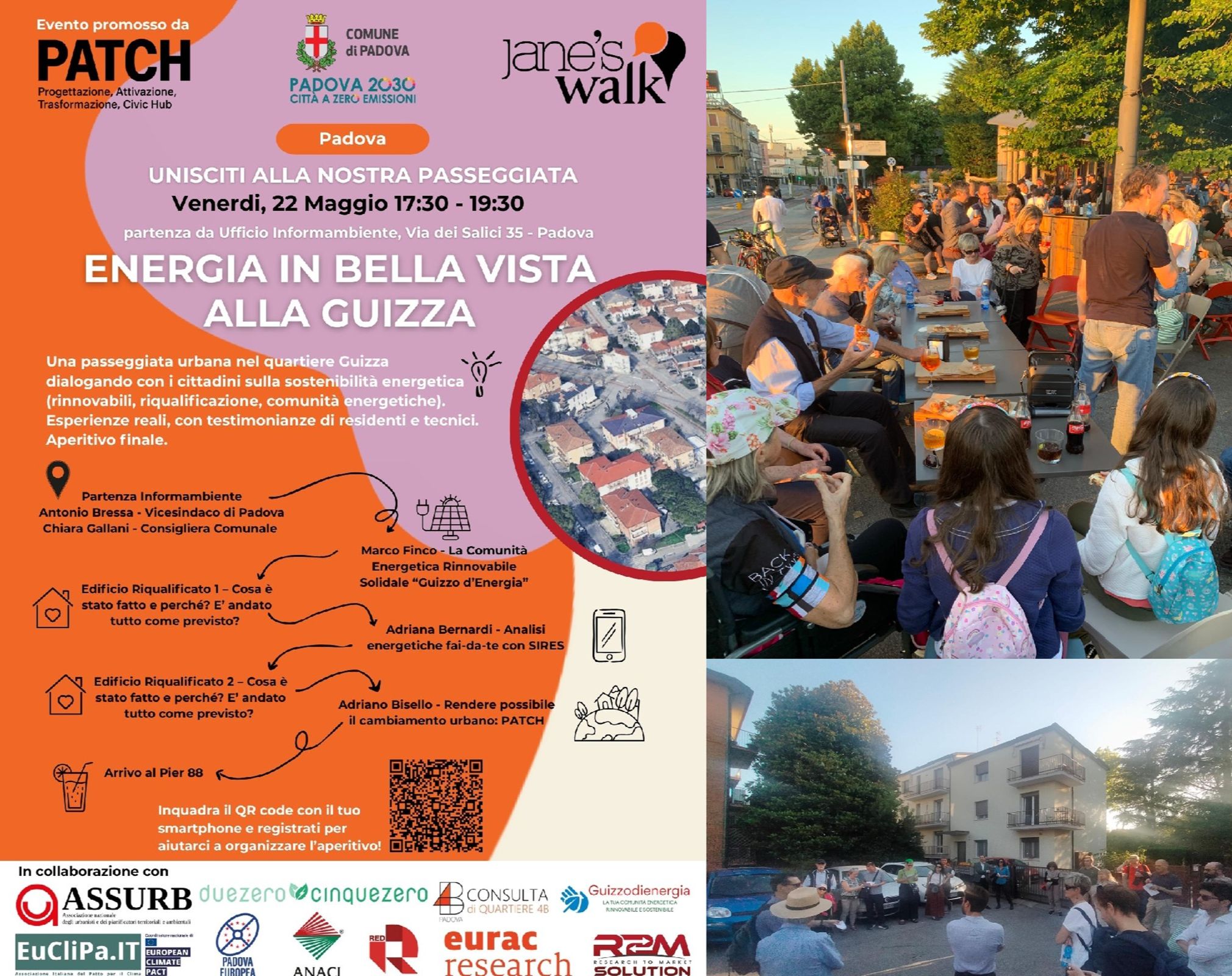 Jane’s Walk alla Guizza: energia, quartiere e comunità