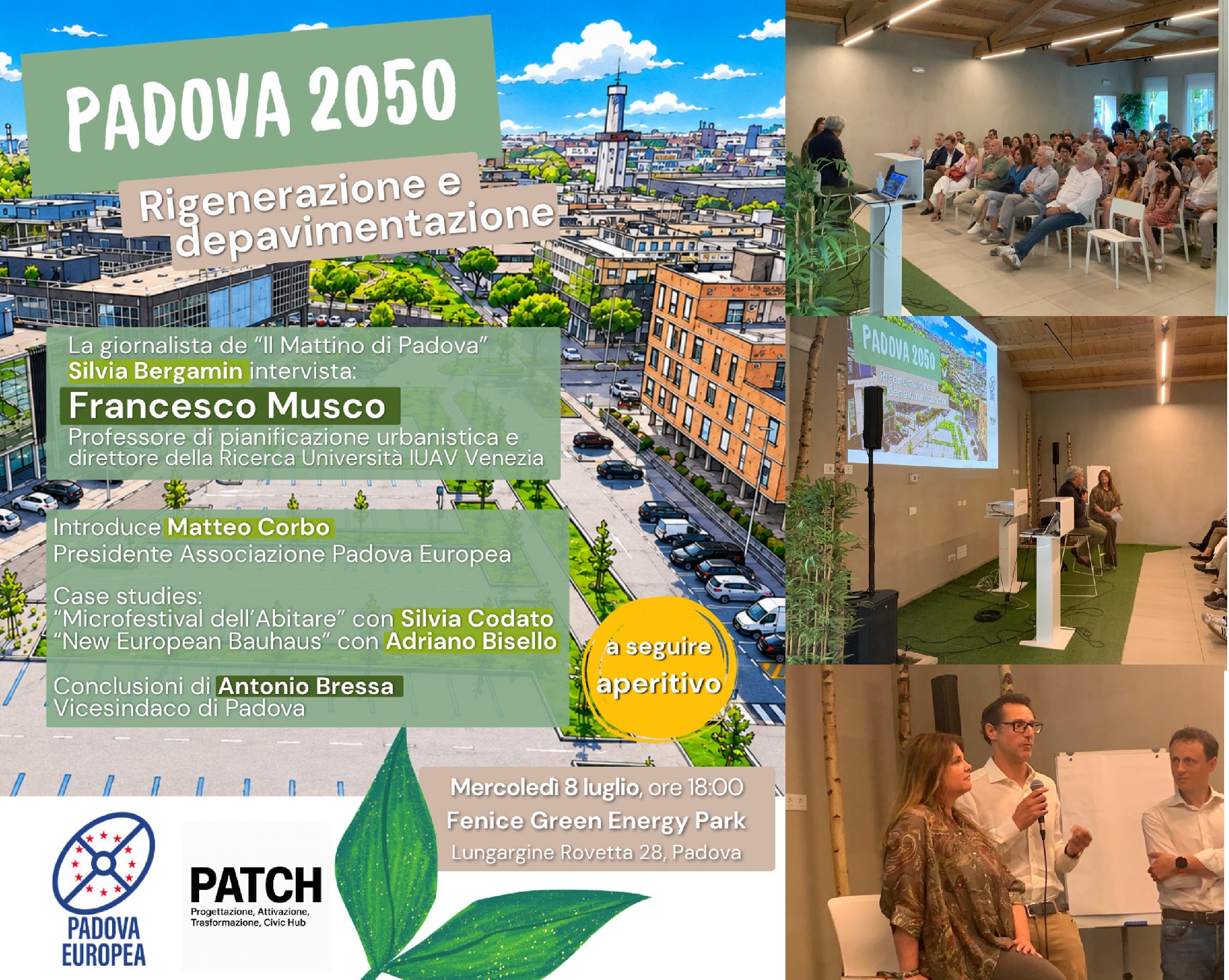 Padova 2050: rigenerazione e depavimentazione