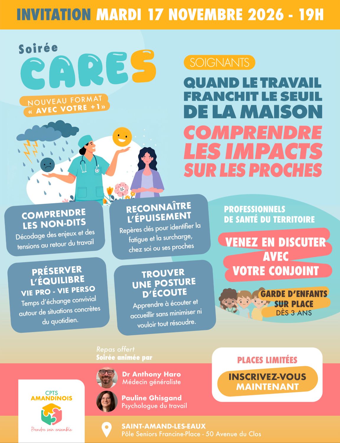 [Soirée CARES] Quand le travail franchit le seuil de la maison : Comprendre les impacts sur les proches