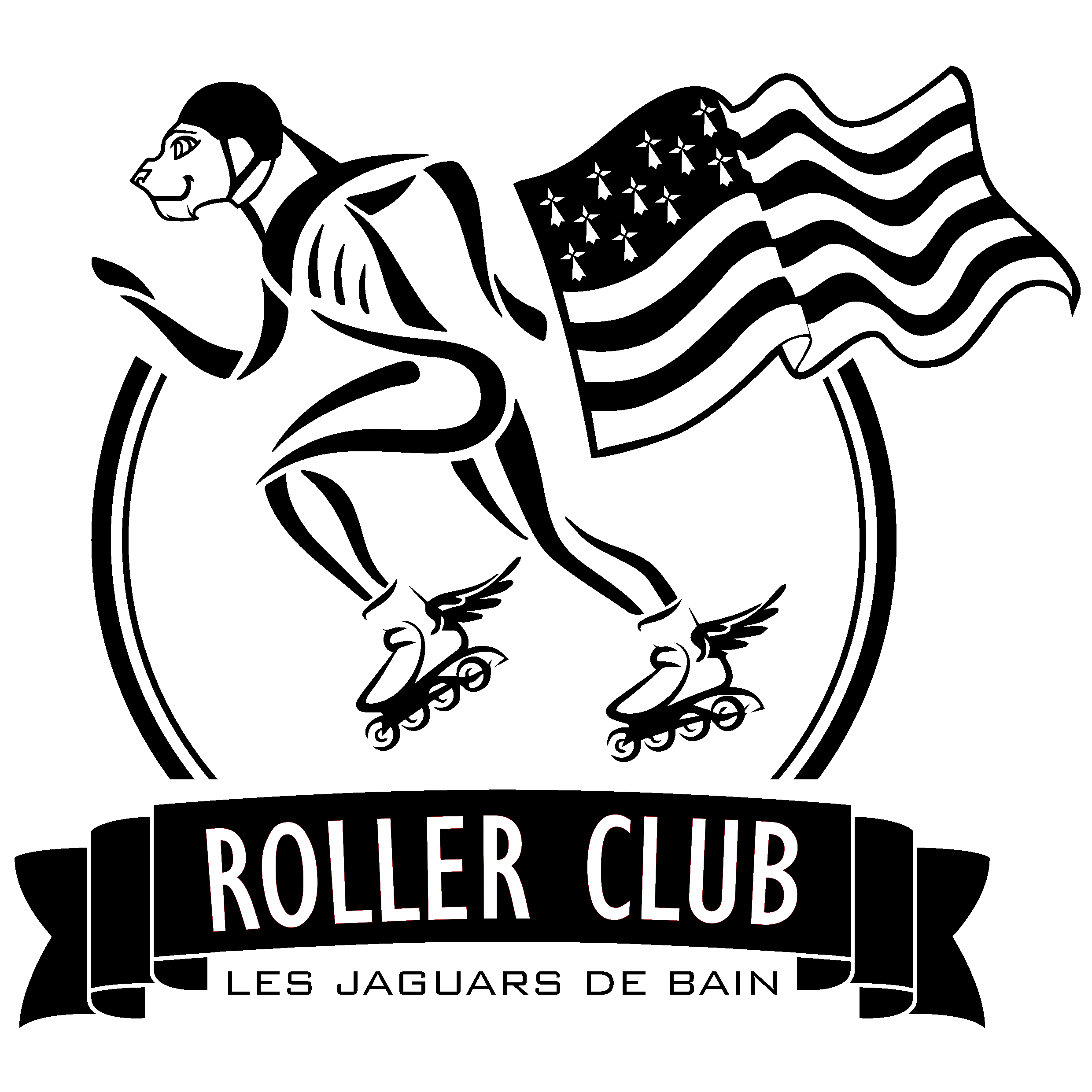 Logo Roller Club les jaguars de bain