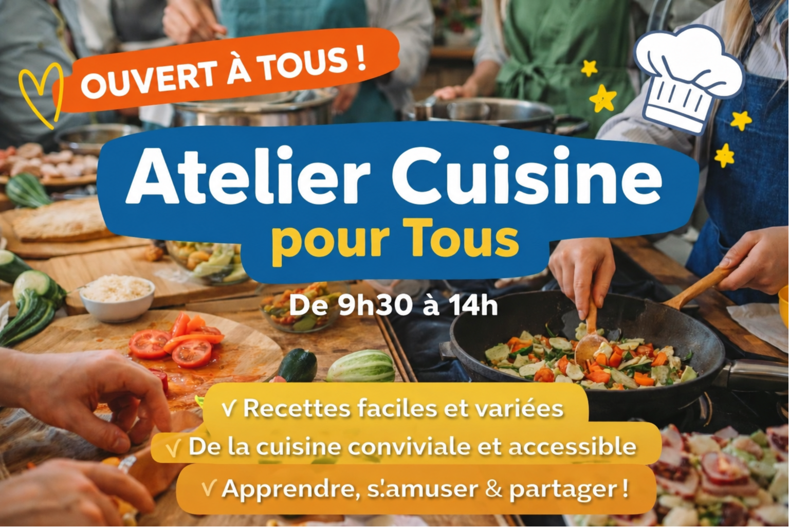 Cuisine pour tous - ven 06/11/26 - Le Douze