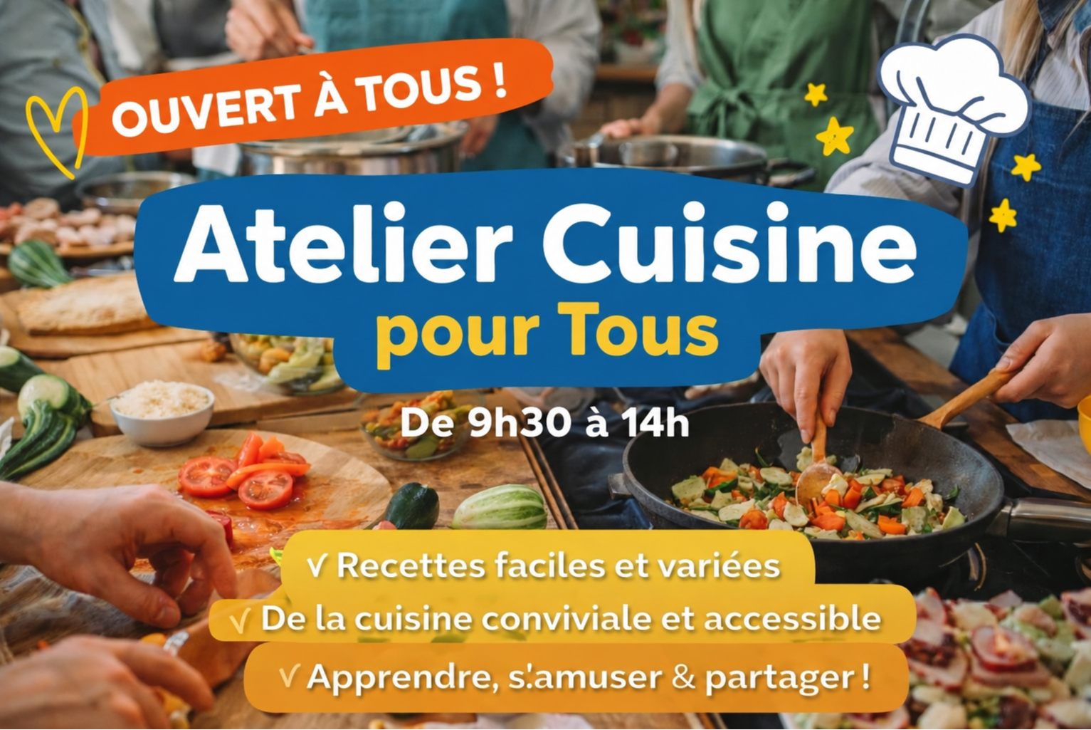 Cuisine pour tous - mar 10/11/26 - Le Carreau