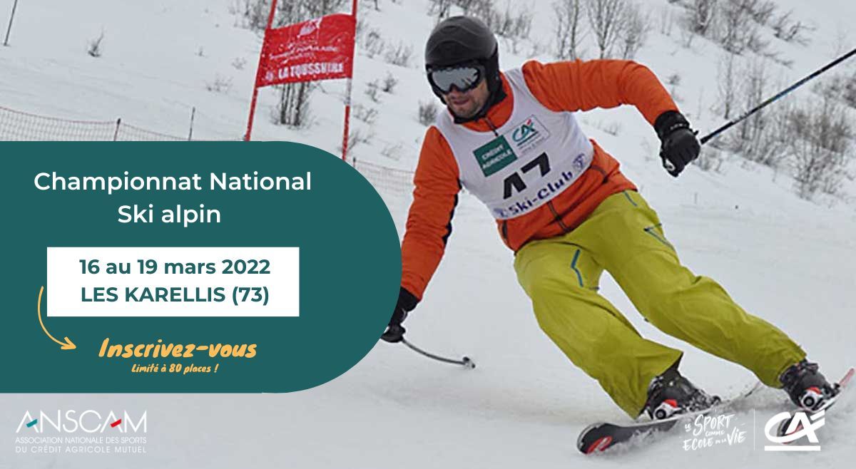 Championnat national « Ski alpin » aux Karellis : note d’information