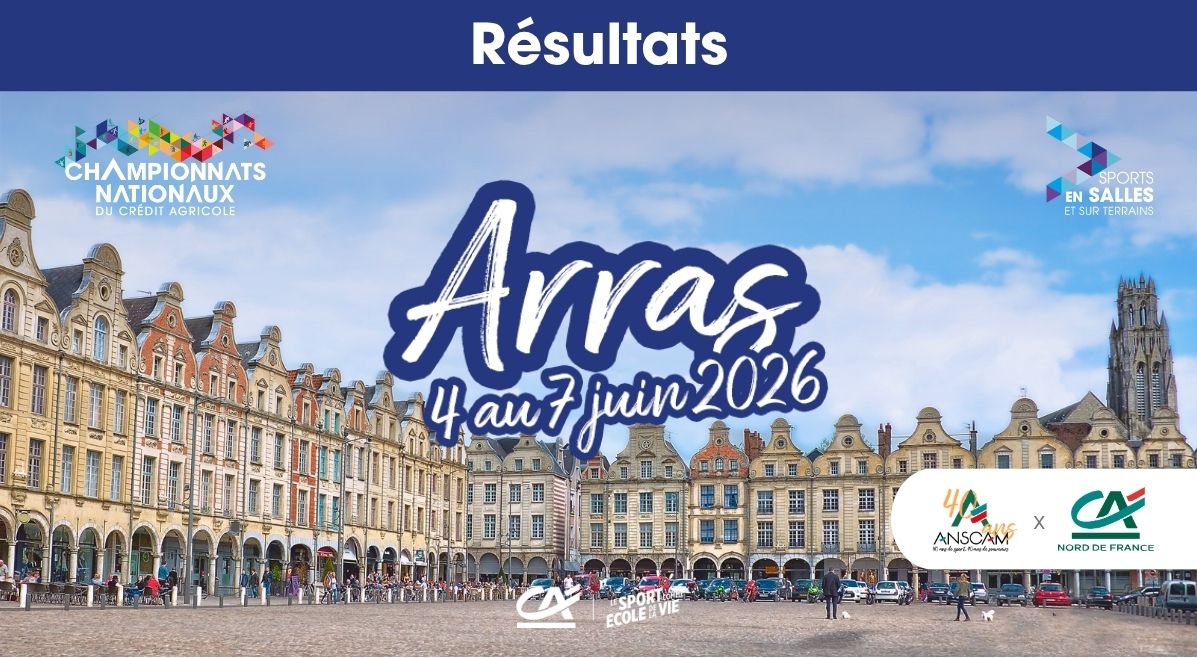 Résultats Championnats Nationaux des Sports en Salles et sur terrains - Arras 2026