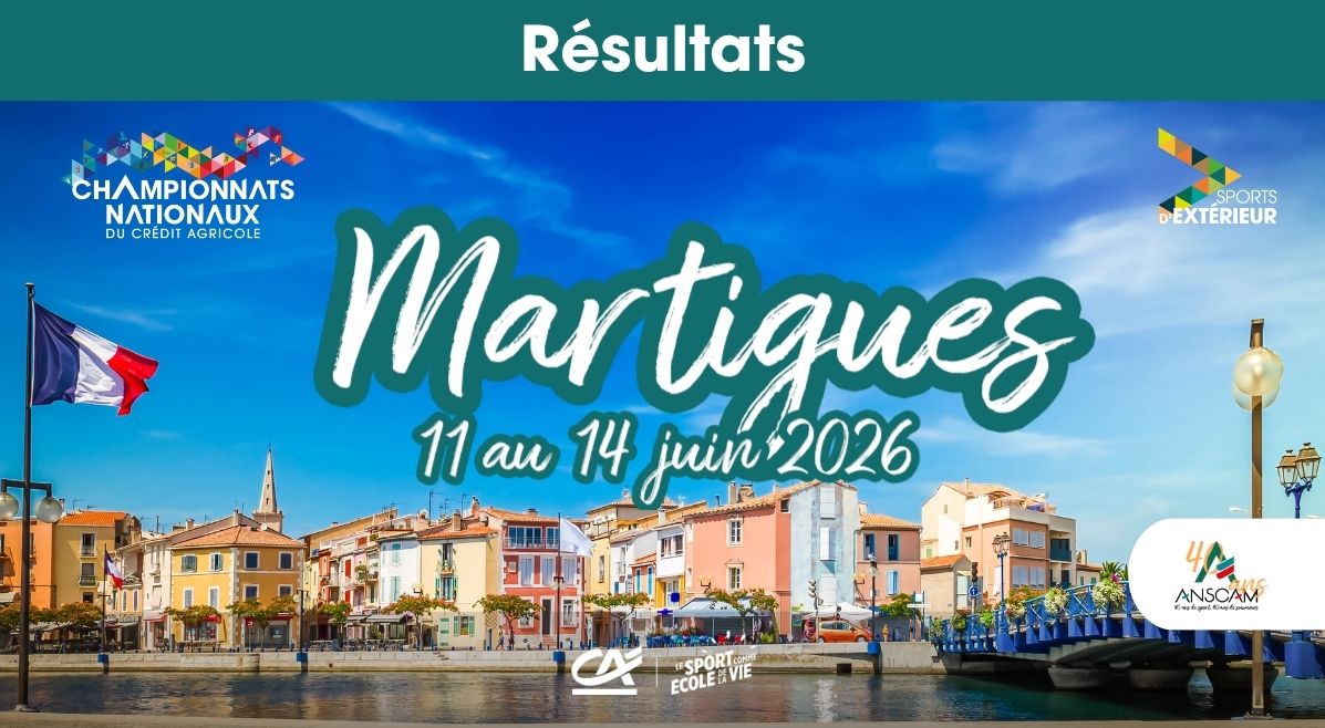 Résultats Championnats Nationaux des Sports à l'extérieur - Martigues 2026