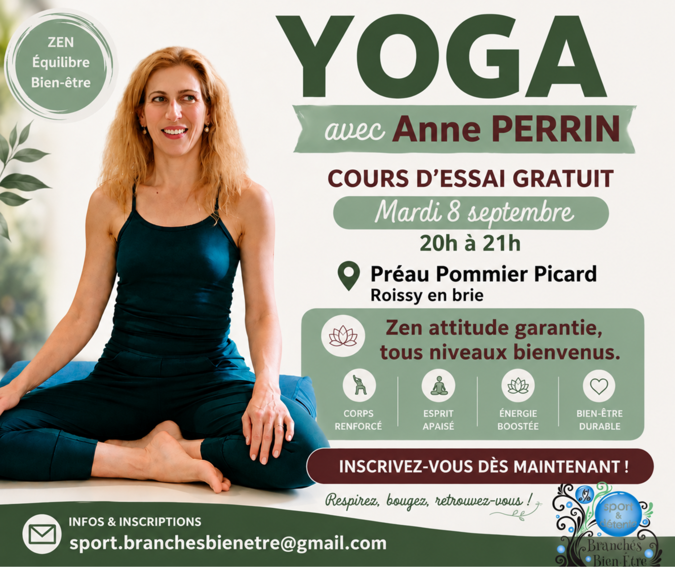 Cours de Yoga - Gratuit