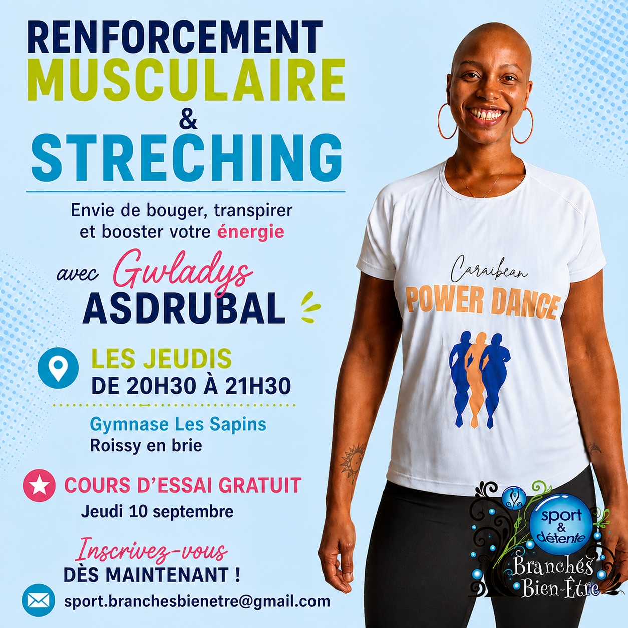 Cours renforcement Musculaire- Streching - Gratuit
